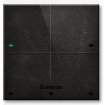 Panel dotykowy SMART PANEL 4B czarna skóra Grenton