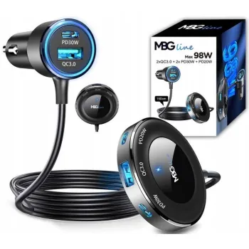 ROZDZIELACZ GNIAZDA ZAPALNICZKI ŁADOWARKA USB PD C78 Pro