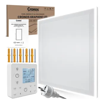Panel grzewczy IR CRONOS Graphene LED CGL-420TP White Cool