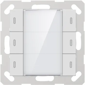 GVS KNX Sensor dotykowy 3-przyciskowy z czujnikiem temp. biały błysz. CHPLE-06/02.1.00