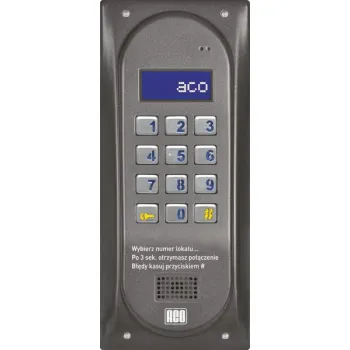 ACO CDNP6ACCS BR CENTRALA DOMOFONOWA grzałka LCD. RFID SLAVE