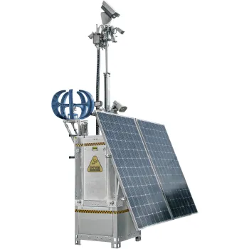 Mobilna wieża do zdalnego wideomonitoringu CCTV iCAM-TOWER AI 5MQ3