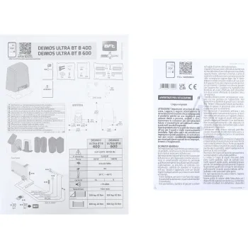 Zestaw BFT DEIMOS ULTRA BT B600 EE KIT do 600kg bram przesuwnych