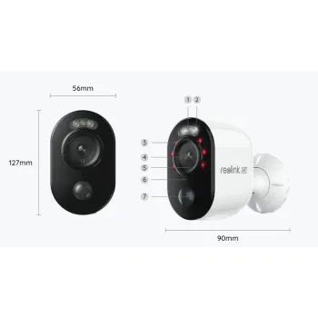 Kamera IP Reolink Argus B350 z panelem solarnym