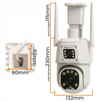 Kamera IP Orllo TZ8 Dual z panelem solarnym SM6030 PRO