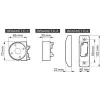 SATEL BE WAVE Uchwyt kulowy do czujek Outdoor Motion Detector - szary BRACKET E-5 GY ABAX2