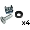 Adapter montażowy ATTE ADD-RACK2U2 z otworowaniem cofnięty