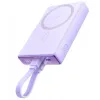 Powerbank Joyroom JR-PBM01 10000mAh 20W 1x USB-C 2x Lightning fioletowy + kabel