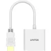Unitek Adapter HDMI na VGA, FullHD 60Hz, biały