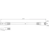 PATCHCORD U/UTP KAT.6 0,25m SZARY