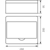 Rozdzielnica n/t RN-8 Fala (N+PE) IP40 200x234x95mm, biała | 7.2 Elektro-Plast Opatówek