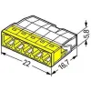 Szybkozłączka DRUT 5x 0,5-2,5mm2 WAGO 2273-205 (Paczka 100szt.)