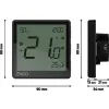 ENGO Controls EONE-230B - Regulator temperatury, 230V, czarny, Internetowy, podtynkowy, ZigBee