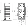 Puszka elektroinstalacyjne wielokrotna do systemów docieplających KOPOS KEZ-3_KB