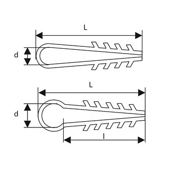 Uchwyty do mocowania przewodów okrągłych UWO-10 (100szt.)