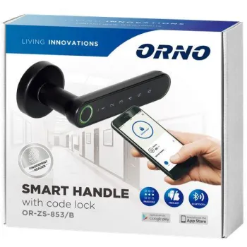 Klamka szyfrowa ORNO z klawiaturą dotykową i funkcją smart OR-ZS-853/B