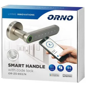 Klamka szyfrowa ORNO z klawiaturą dotykową i funkcją smart OR-ZS-853/N