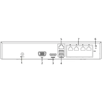 Rejestrator IP Hilook by Hikvision 4MP NVR-4CH-4MP/4P