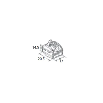 ZŁĄCZKA DO PRZEWODÓW ZATRZASKOWA 0,2-4,0mm2 PC-233 3GNIAZDA (50szt.)