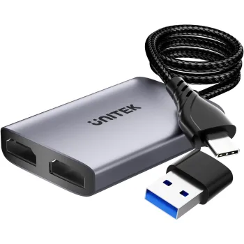 Unitek V1427A01 Adapter USB/C/A na 2x HDMI MST FullHD