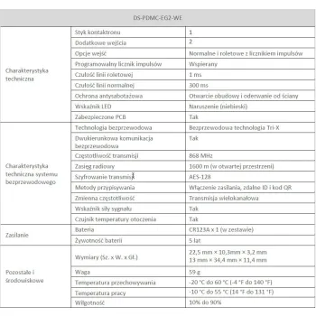 HIKVISION Czujnik kontaktronowy AX PRO DS-PDMC-EG2-WE(B)