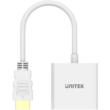 Unitek Adapter HDMI na VGA, FullHD 60Hz, biały