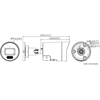KAMERA IP HIKVISION DS-2CD2067G2H-LIU/SL(2.8)/eF/BLACK
