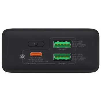 Powerbank Baseus Adaman2 PPAD050101 20000mAh 30W PD QC 3.0 Super VOOC 2x USB-A 1x USB-C
