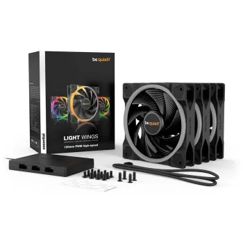 Wentylator be quiet! Light Wings 120 PWM high-speed ARGB T Pack 3x120mm