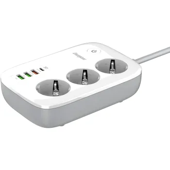 LISTWA ZASILAJĄCA SMART Energizer Z Wi-Fi I APP 3x SCHUKO 3x USB-A 1x USB-C 2500W 10A KABEL 2M