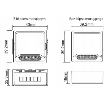 Moduł OXT z sensorem do silnika bramy garażu ZigBee TUYA