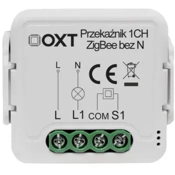 Moduł OXT mini przekaźnik 1 obw. bez N ZigBee TUYA