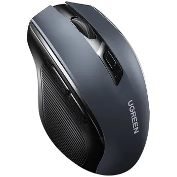 Mysz optyczna Ugreen MU006 bezprzewodowa USB 2.4GHz / Bluetooth 5.0 4000 DPI - czarna