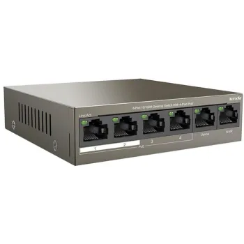 SWITCH POE TENDA TEF1106P-4-63W