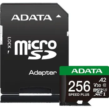 Adata Karta pamięci microSD Speed Plus 256GB UHS1 U3 V30 A2 180/160 MB/s