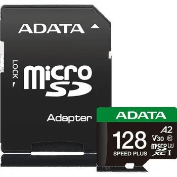 Adata Karta pamięci microSD Speed Plus 128GB UHS1 U3 V30 A2 180/160 MB/s
