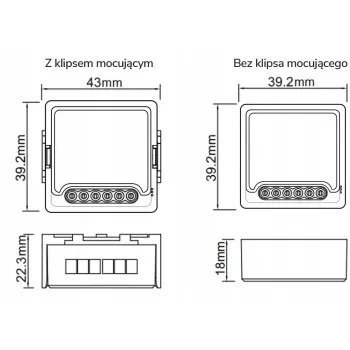 Moduł OXT z sensorem do silnika bramy garażu ZigBee TUYA