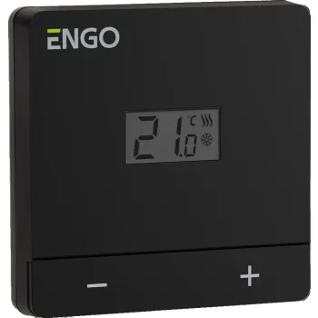 ENGO Controls EASY-230B - Regulator temperatury, 230V, czarny, dobowy, natynkowy