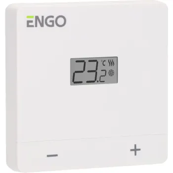 ENGO Controls EASY-24W - Regulator temperatury, 24V, dobowy, biały, natynkowy