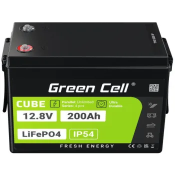 AKUMULATOR LITOWO-ŻELAZOWO-FOSFORANOWY LiFePO4 Green Cell Cube 12.8V 200Ah LFPGC12V200AH