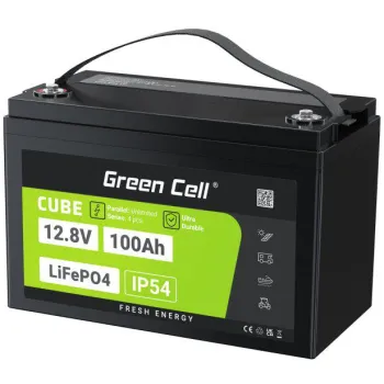 AKUMULATOR LITOWO-ŻELAZOWO-FOSFORANOWY LiFePO4 Green Cell Cube 12.8V 100Ah LFPGC12V100AH