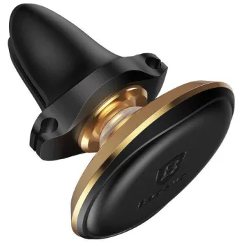 Uchwyt samochodowy Baseus Magnetic Air Vent Holder magnetyczny na kratkę nawiewu - czarno-złoty