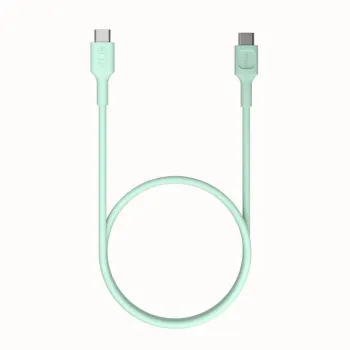 KABEL USB-C / USB-C Greencell PowerFlex 120cm PD 100W zielony silikonowy