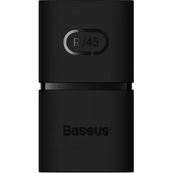 Złączka sieciowa łącznik kabli Ethernet RJ-45 Baseus AirJoy Series 2 szt. - czarna