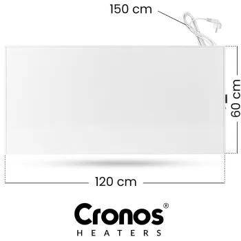 Panel grzewczy IR CRONOS Synthelith PRO CRP-770TWP WHITE TUYA