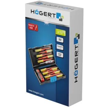 Hoegert HT1S997 Wkrętaki – zestaw 13 szt, izolowane 1000V