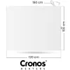 Panel grzewczy IR CRONOS Synthelith PRO CRP-1200TWP White
