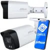Zestaw monitoringu IP Dahua 2MPx 4 Kamery zewnętrzne Smart Dual Light IR LED 30m