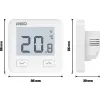 ENGO Controls E10-W - Regulator temperatury, 230V, biały, Wi-Fi, Internetowy, podtynkowy