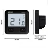 ENGO Controls E10-MBUSB - Regulator temperatury, MODBUS, 230V, czarny, Internetowy, podtynkowy, Wi-Fi